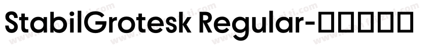 StabilGrotesk Regular字体转换